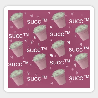 succ pattern - salty succulents!! Sticker